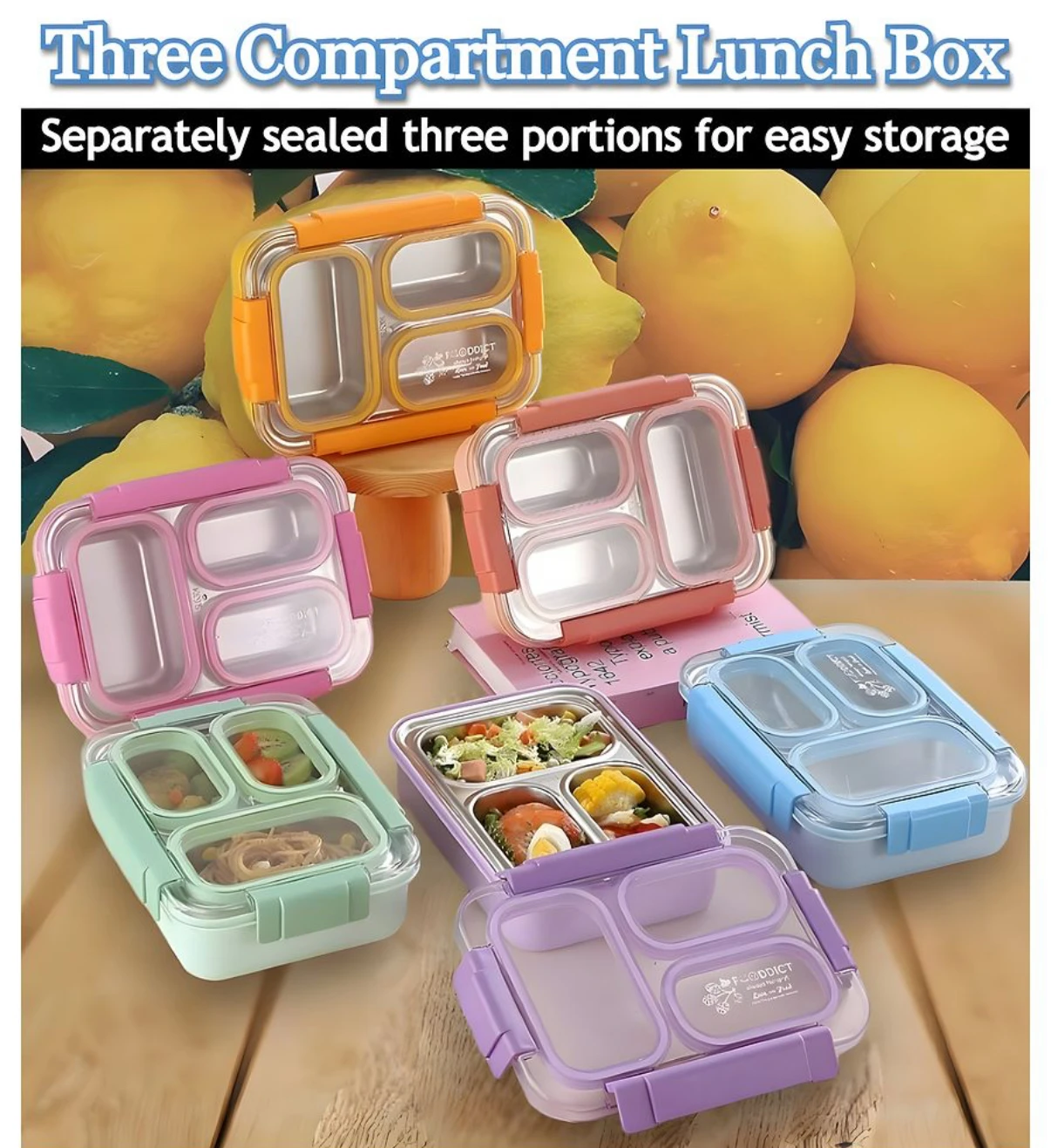 TIFFIN Tokyo Table Lunch Box - 6 Special Colours - Image 1