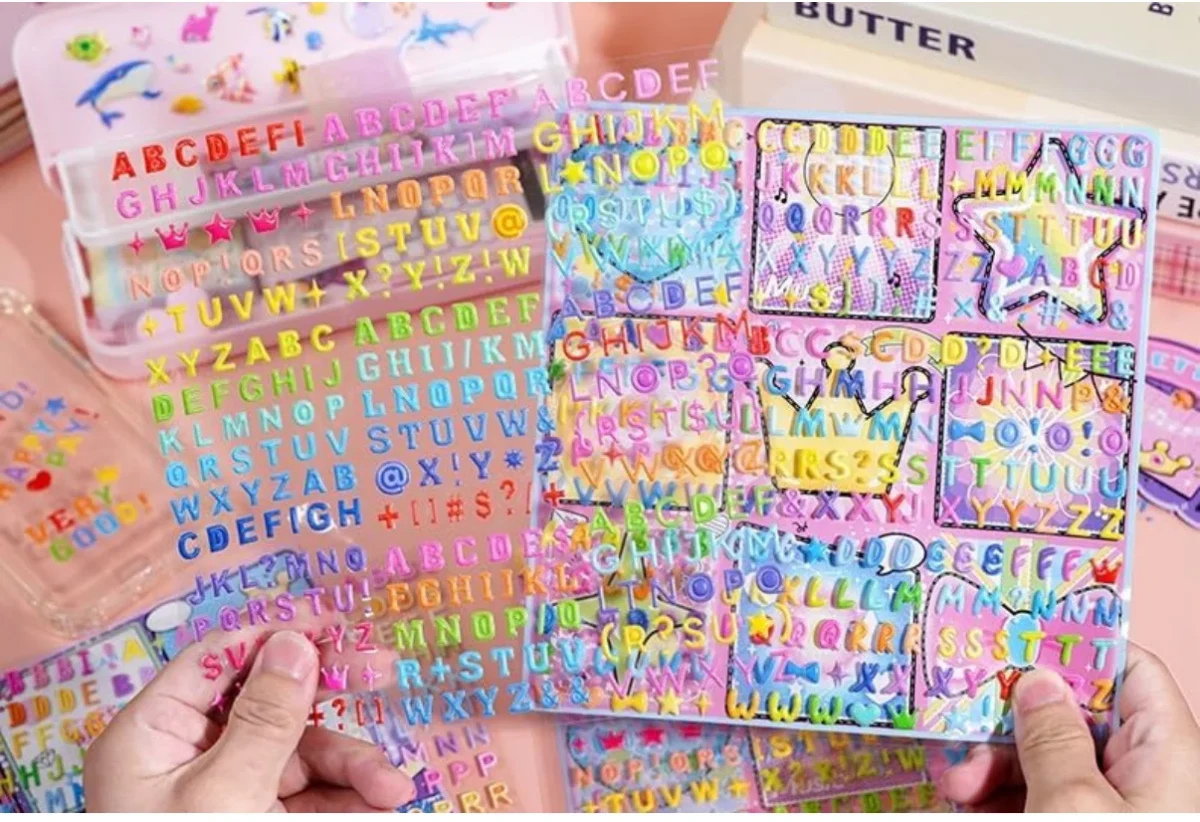 Colourful Alphabet Fun Stickers - pack of 2 sheets - Image 8