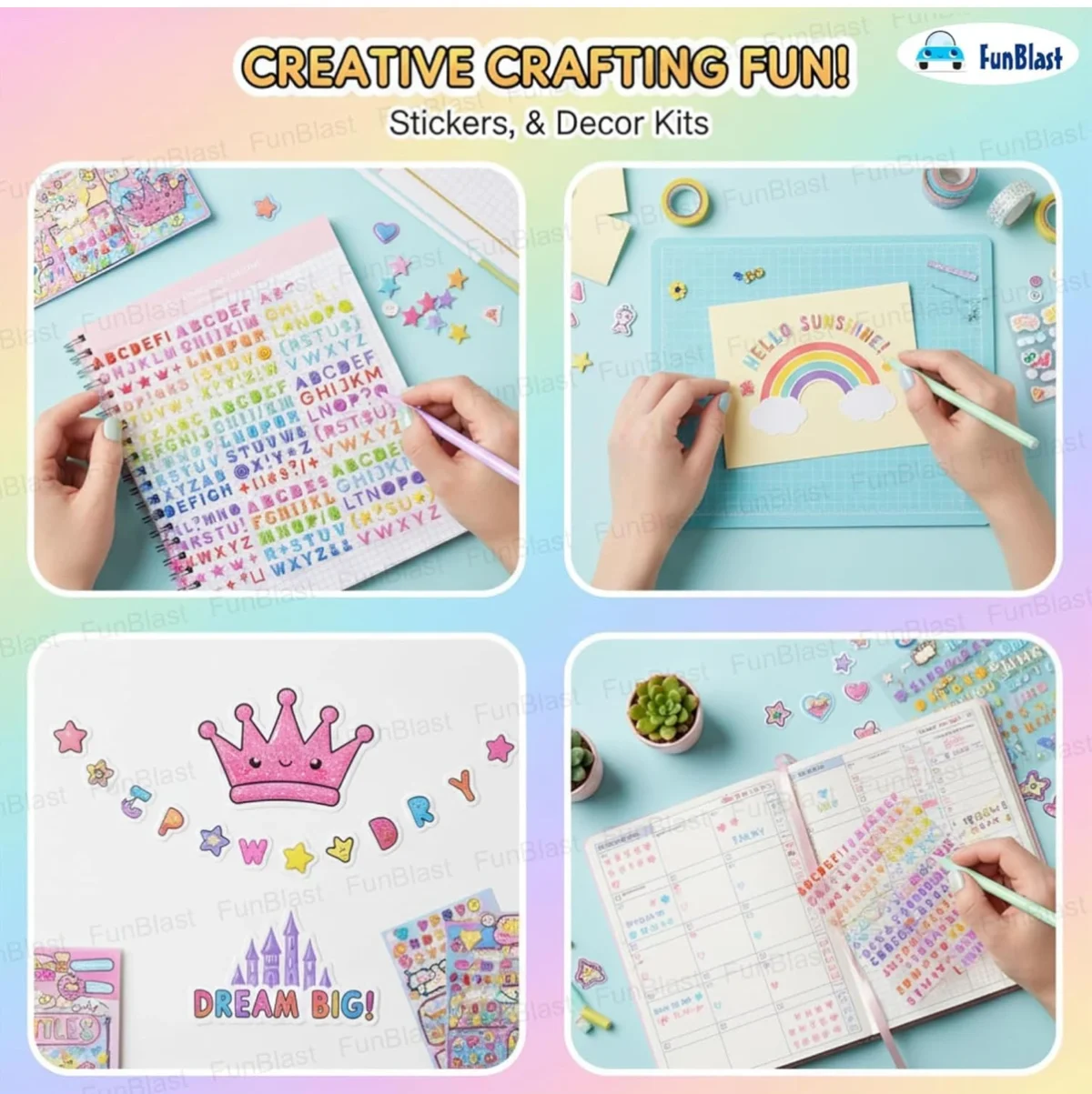 Colourful Alphabet Fun Stickers - pack of 2 sheets - Image 3