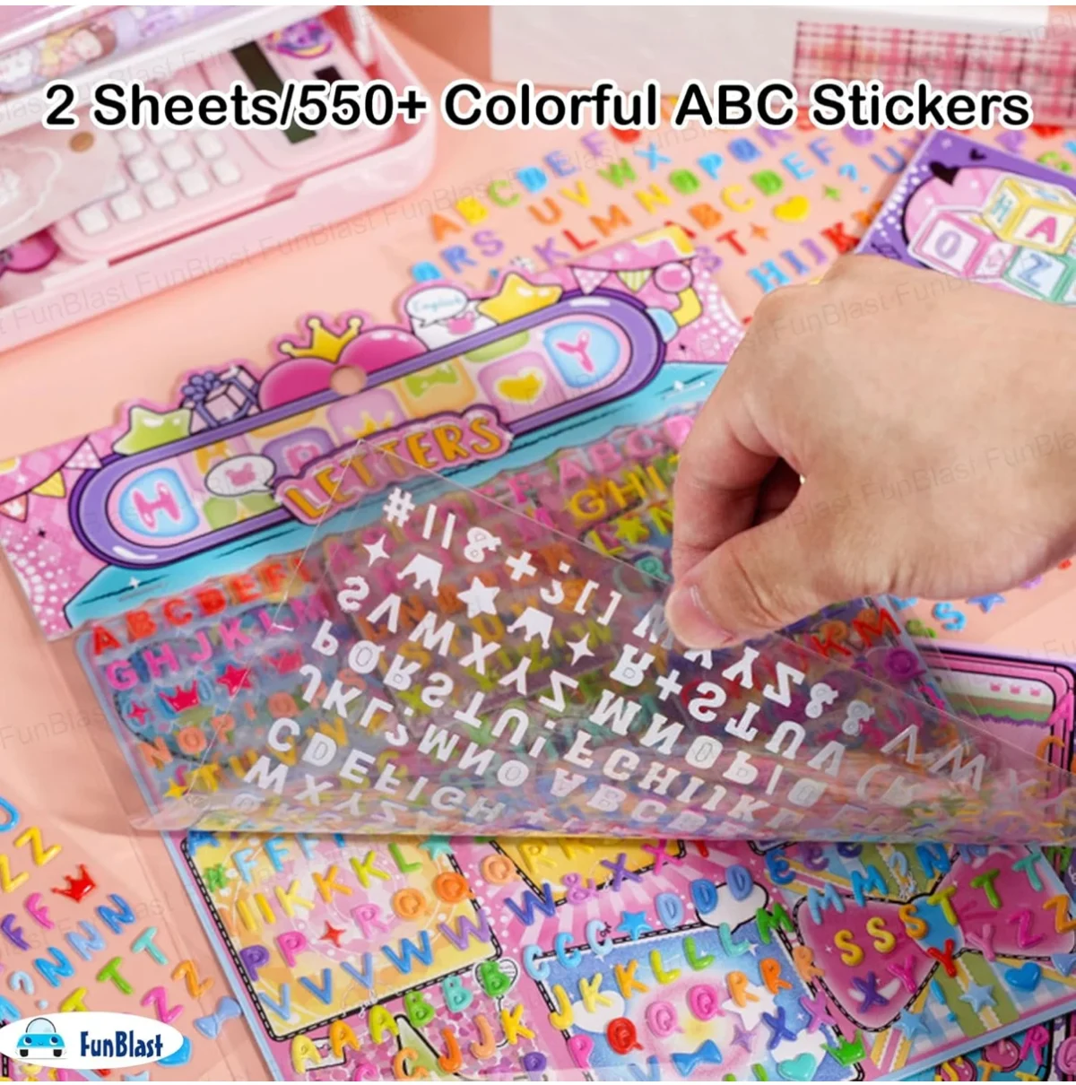 Colourful Alphabet Fun Stickers - pack of 2 sheets - Image 2