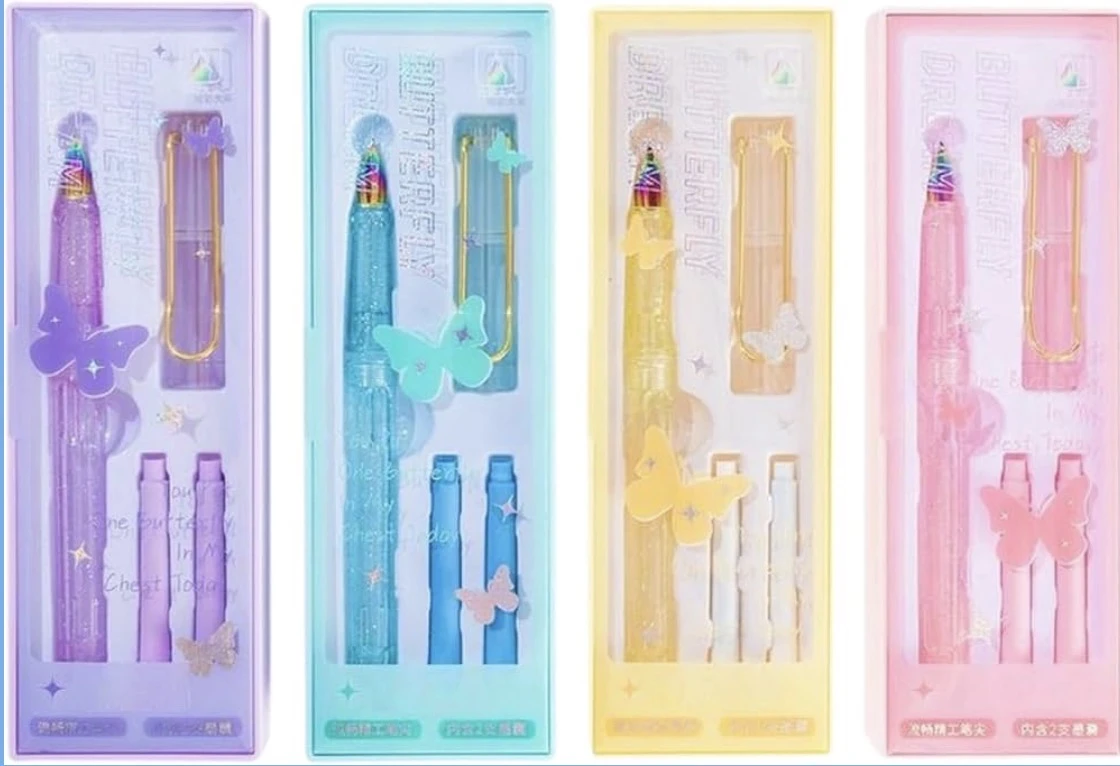 FOUNTAIN PEN2 Dreamy Fountain Pens with 6 different refills - Image 1