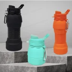 Silicon Spring-Sip folding Bottle - 3 colours