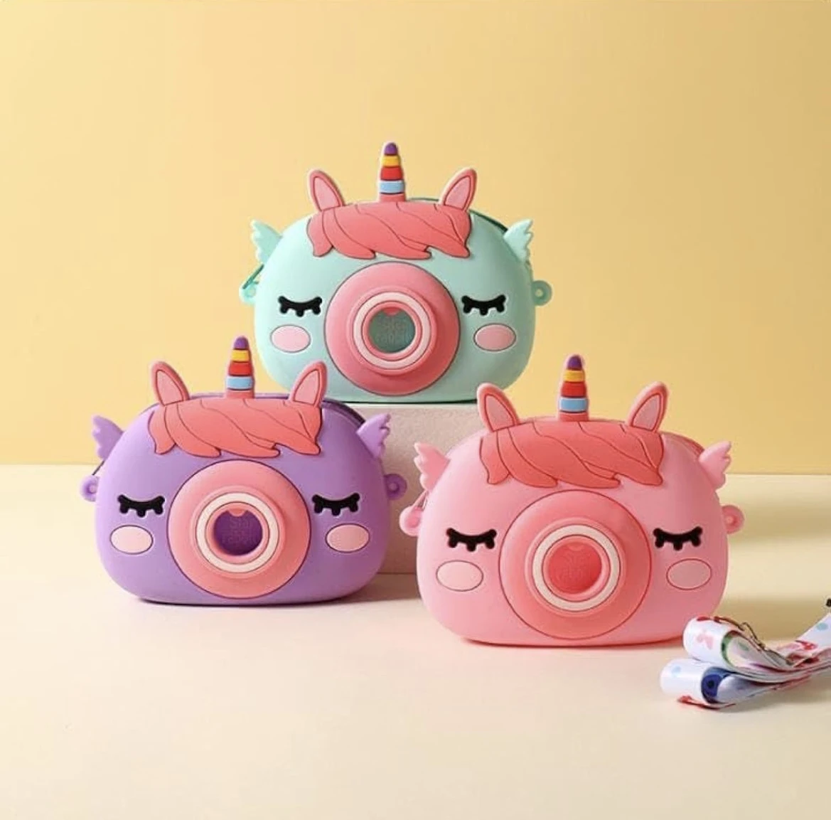 GIRL SLING POUCH18 Cute Unicorn Sling bags for Girls with Accessories - 3 colours - Image 1
