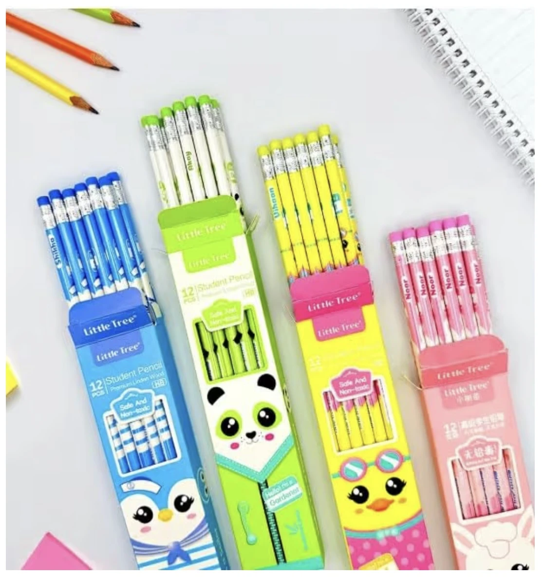 ANIMAL PENCIL13 Little tree HB Animal Pencils - 4 Colours - Image 1