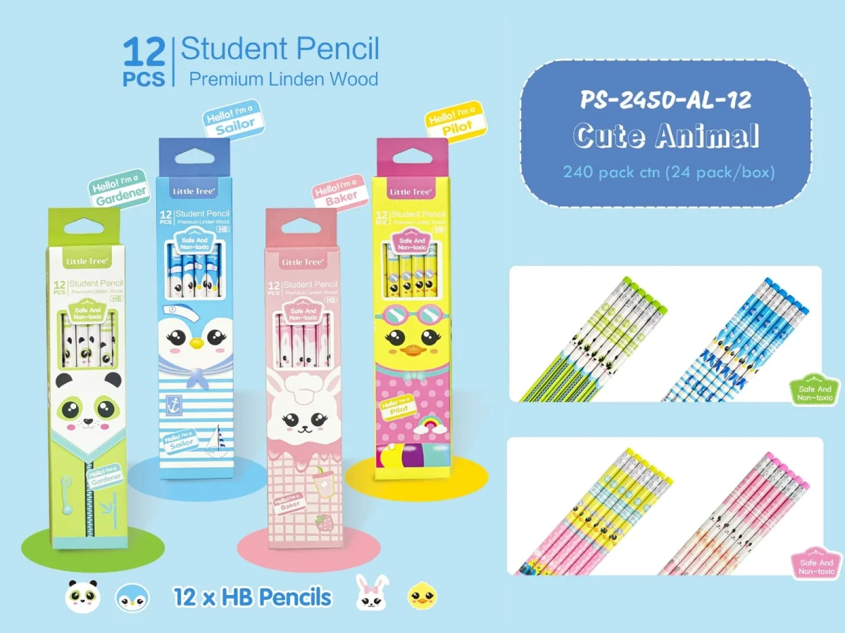 Little tree HB Animal Pencils - 4 Colours - Image 9
