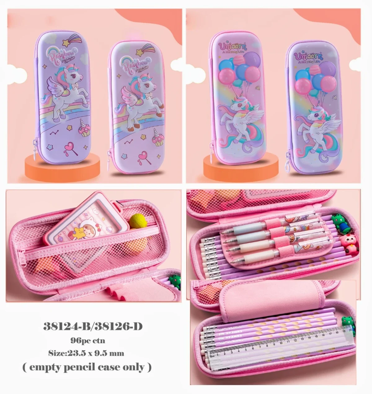 3D hardcase Pencil Pouches - 6 designs - Image 3