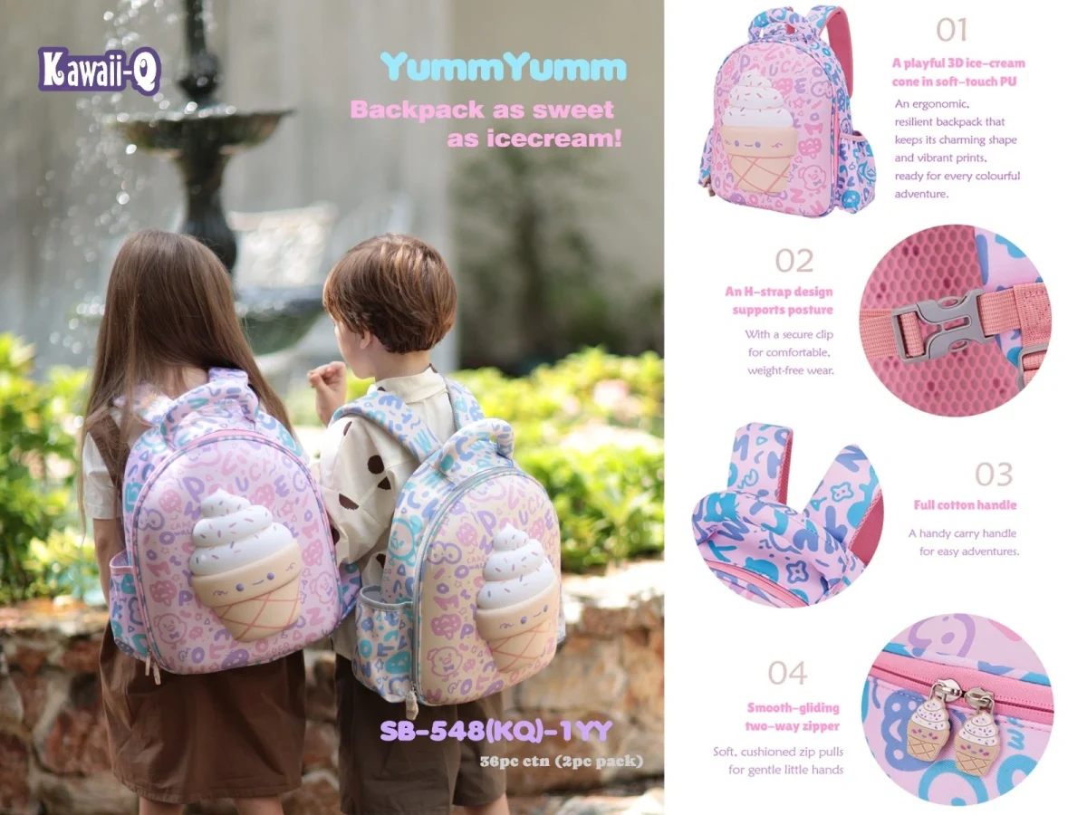 Ice cream School Bags - 2 colours - Image 2