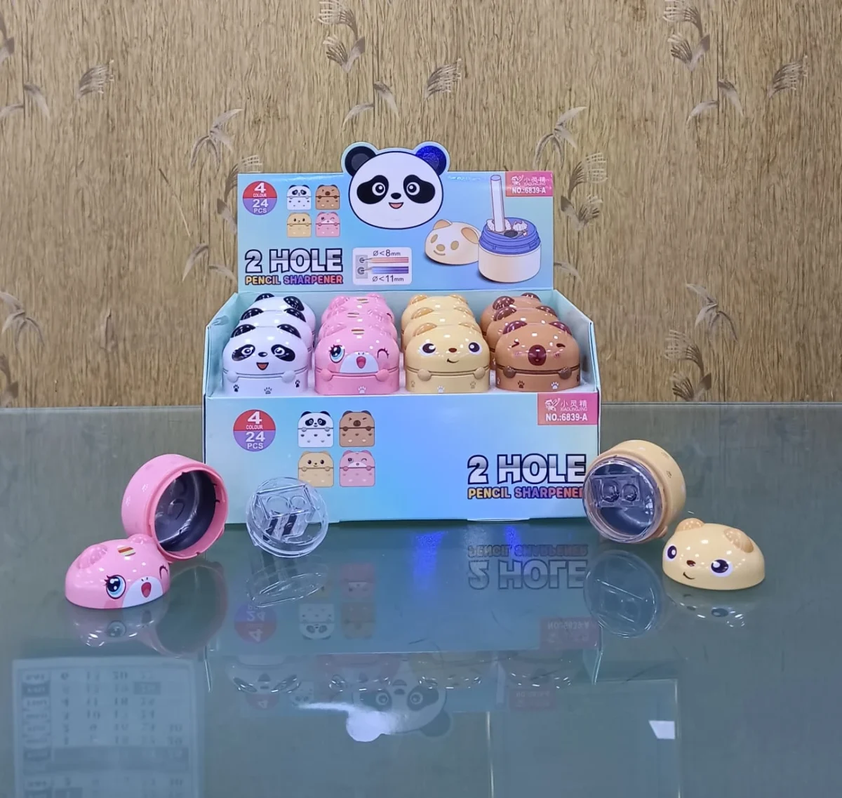 Cute Bear shape Dual Design Sharpeners - set of 2 - Image 2