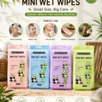 Mini Wet Wipes - pack of 8 Packets
