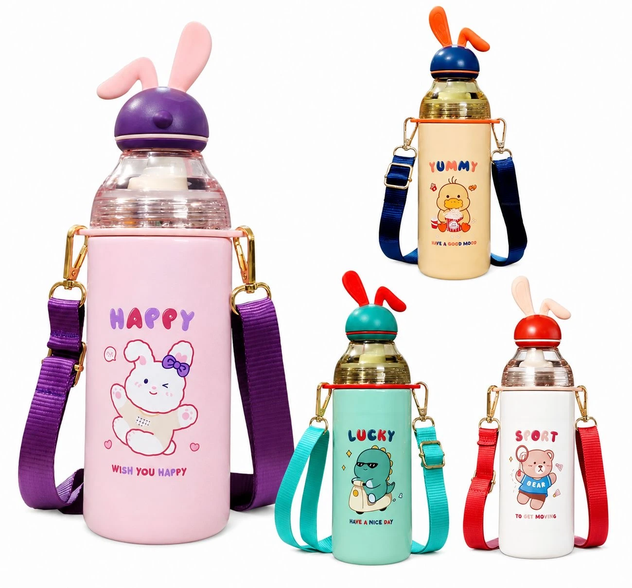 BUNNY BOTTLES5 Bugs-Bunny SS Bottle - 4 Stylish Colours - Image 1